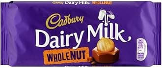 Cadbury Dairy Milk Chocolate Whole Nut Bar (120g)