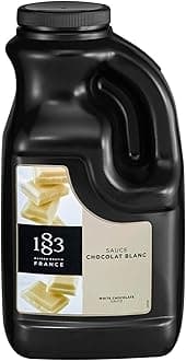 1883 White Chocolate Sauce 64 Fl Oz, Made in France