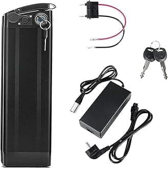 36V 48V Ebike Battery 15.6Ah 18Ah 21Ah Li-ion Battery, for 250W 350W 500W 750W 1000W Motor, Electric Bike Lithium Battery with Charge (48V 15.6Ah)