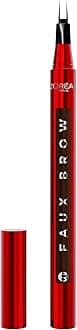 L'Oréal Paris Infallible Faux Brow, Double Brush Tip Brow Tint Pen for Definition, Natural Finish, Waterproof, Transfer and Smudge-Resistant, Shaping Brows for up to 48 hours, Dark Brunette