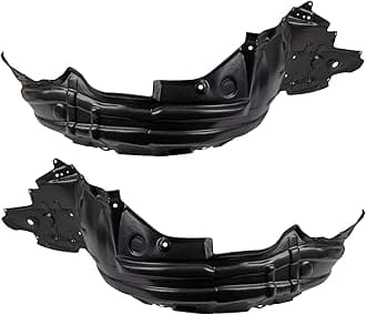 TRQ Inner Fender Liner Set Compatible with 2010-2012 Lexus HS250h LX1248111 LX1249111