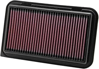 Engine Air Filter: Reusable, Clean Every 75,000 Miles, Washable, Premium, Replacement Car Air Filter: Compatible with 2010-2017 SUZUKI/OPEL/VAUXHALL (Swift, IV, Splash, Wagon R, Agila), 33-2974