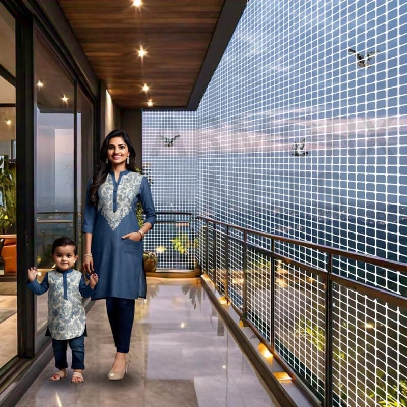 ARMORX White Anti-Bird Net UV-Stabilized HDPE Multi-Filament Net with Installation Kit & Tying Ropes Attached - White - 12ftx20ft