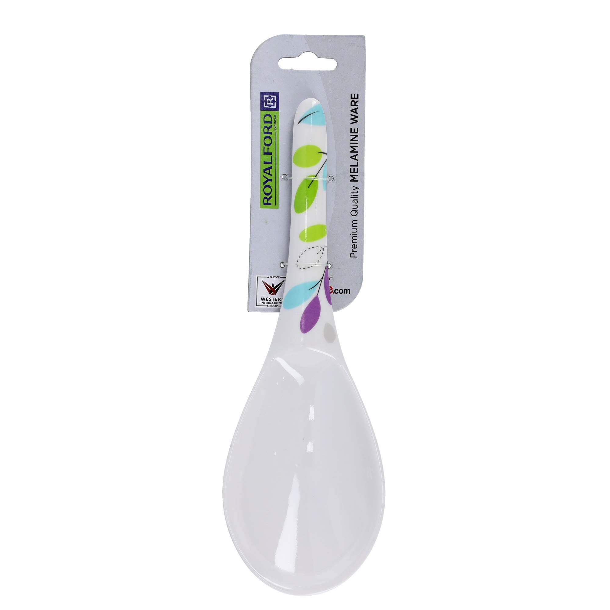 Melamine Serving Spoon with Leaf Design