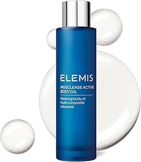 ELEMIS Active Body Concentrate Musclease 100ml, Revitalizing Massage Oil for Tired, Aching Muscles