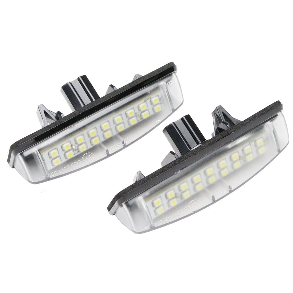 GZCRDZ 2pcs NO Error LED License Plate Lamp Number Light For Camry AURION 07 Avensis Verso PRIUS Previa ACR50 GSR50 2006 (White)