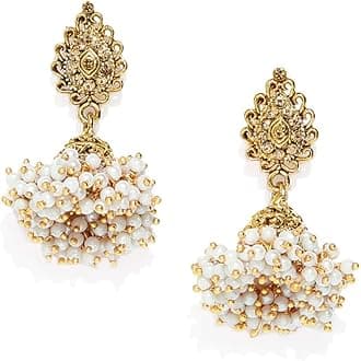 Antique Gold Tone Traditional Jhumki Earring For Women-ZPFK7450