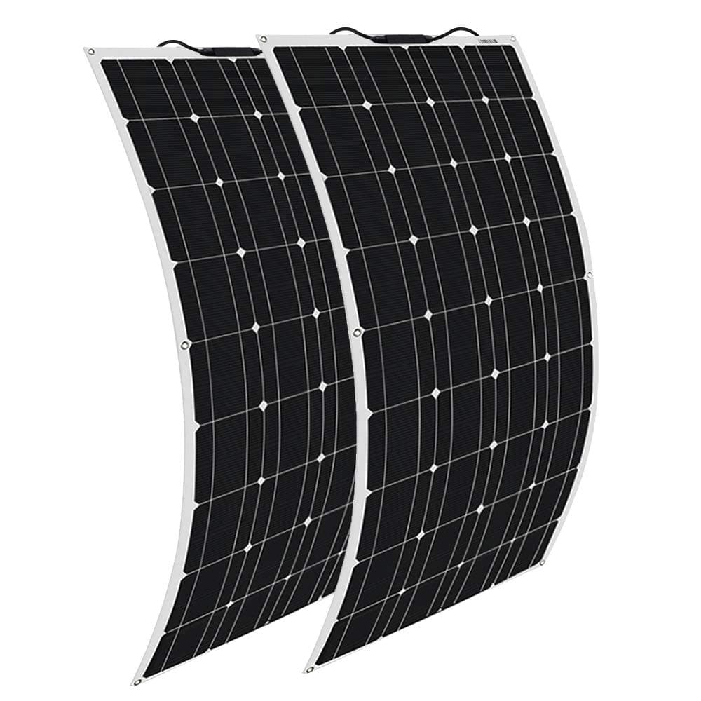 XINPUGUANG 2pcs 100w Solar Panel Flexible 200W Solar System Kit PV connector Charger for 12v Battery Canbin RV Car Boat Charge