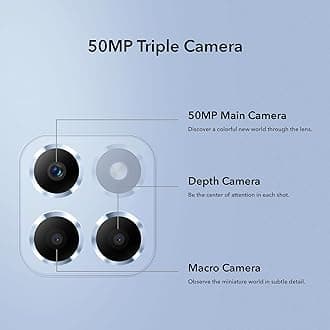 HONOR X6 Mobile Phone, 6.5 Inch Dual SIM Unlocked Smartphone, 50MP Triple Camera, 5000mAh, 4GB+64GB, Android 12（2 Year Warranty) (Renewed)