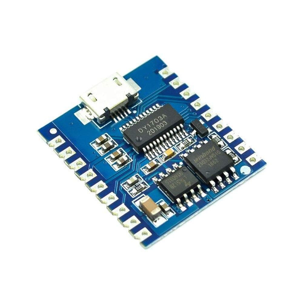 DollaTek MP3 Player Module Voice Module 4MB Voice Playback IO Trigger Serial Port Control USB Download FLash DY-SV17F
