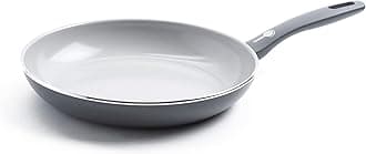 Dover Healthy Ceramic Nonstick, 12" Frying Pan Skillet, PFAS-Free, Dishwasher Safe, Comfort Grip Handle, Grey