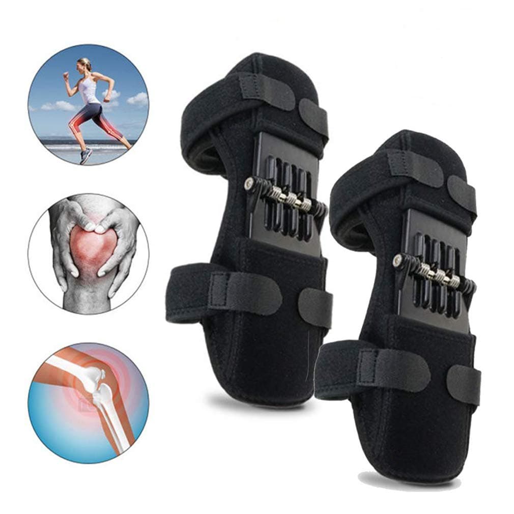 JUSHOOR Knee Protection Booste Pads Lift Joint Support Powerful Spring Force Old Cold Leg Protection Reinforcement Deep Care