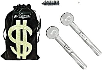 Glass Oil Burner Pipe, Pouch and Pipe Cleaner (Transparent)