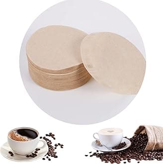 300 Pcs Coffee Filters Papers, 64mm/2.5" Unbleached Coffee Filters Round Replacement Compatible with Aerobie Aeropress Coffee and Espresso Makers