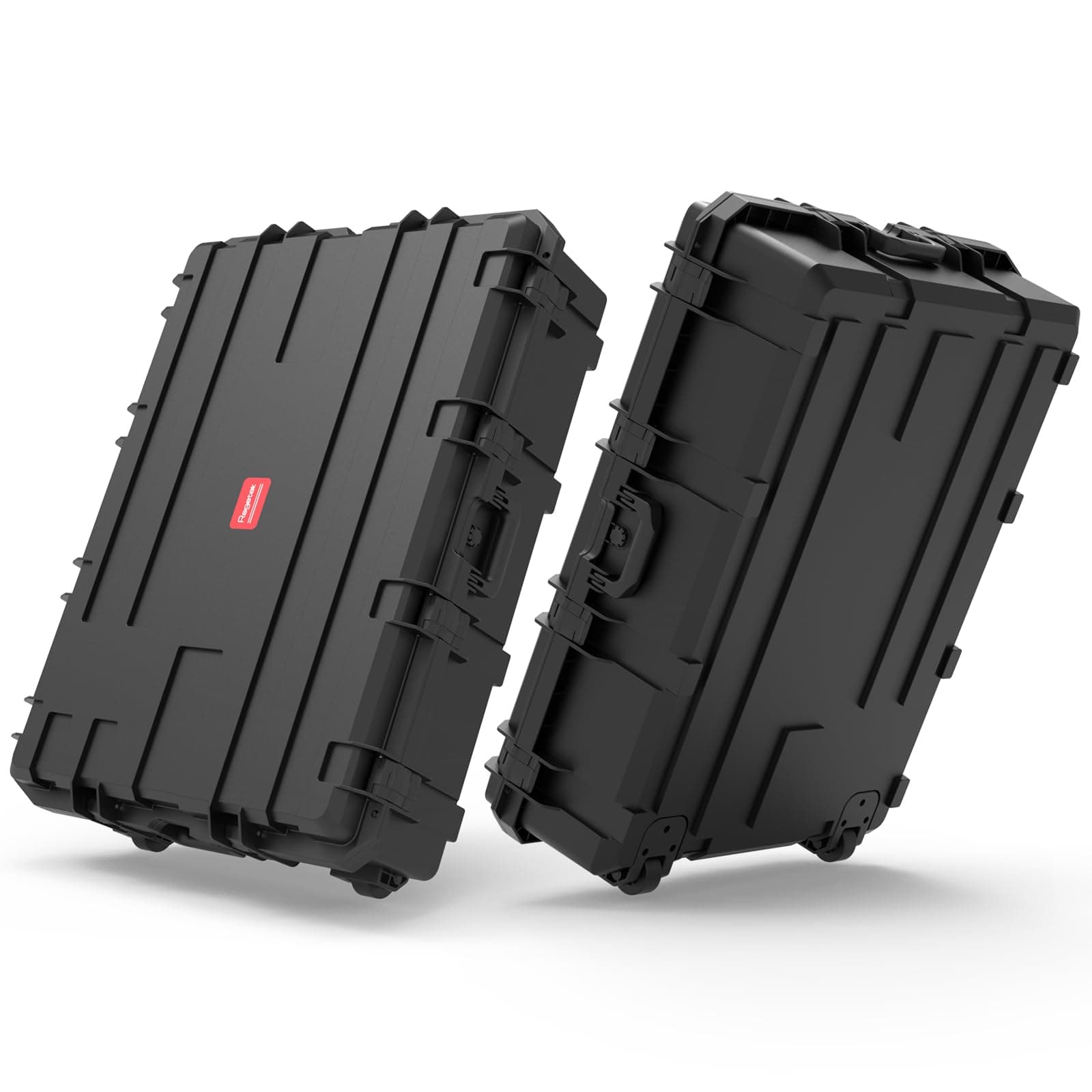 Waterproof Hard Case 38 x 29 x 11 Inch, Rolling Hard Case with Wheels,Customizable Foam,3 Large Handle, for cameras, Equipment, tool, IP67,Shockproof, Inner 32.8" x23.9" x8.6"