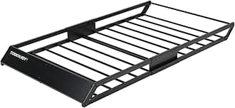 TOOENJOY 59 x 35.4 x 4.7 Inch Roof Cargo Basket Carrier, Car Top Luggage Holder for Car, SUV and Pickup, 200 LBS Weight Capacity