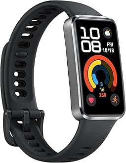 HUAWEI Band 10 Smartwatch Aluminum Alloy Case up to 14 Days Battery Life iOS Android Average Sleep HRV and Sleep Insights with an AI-Powered Fitness Monitoring Tracker Sleep Breathing (Matte Black)
