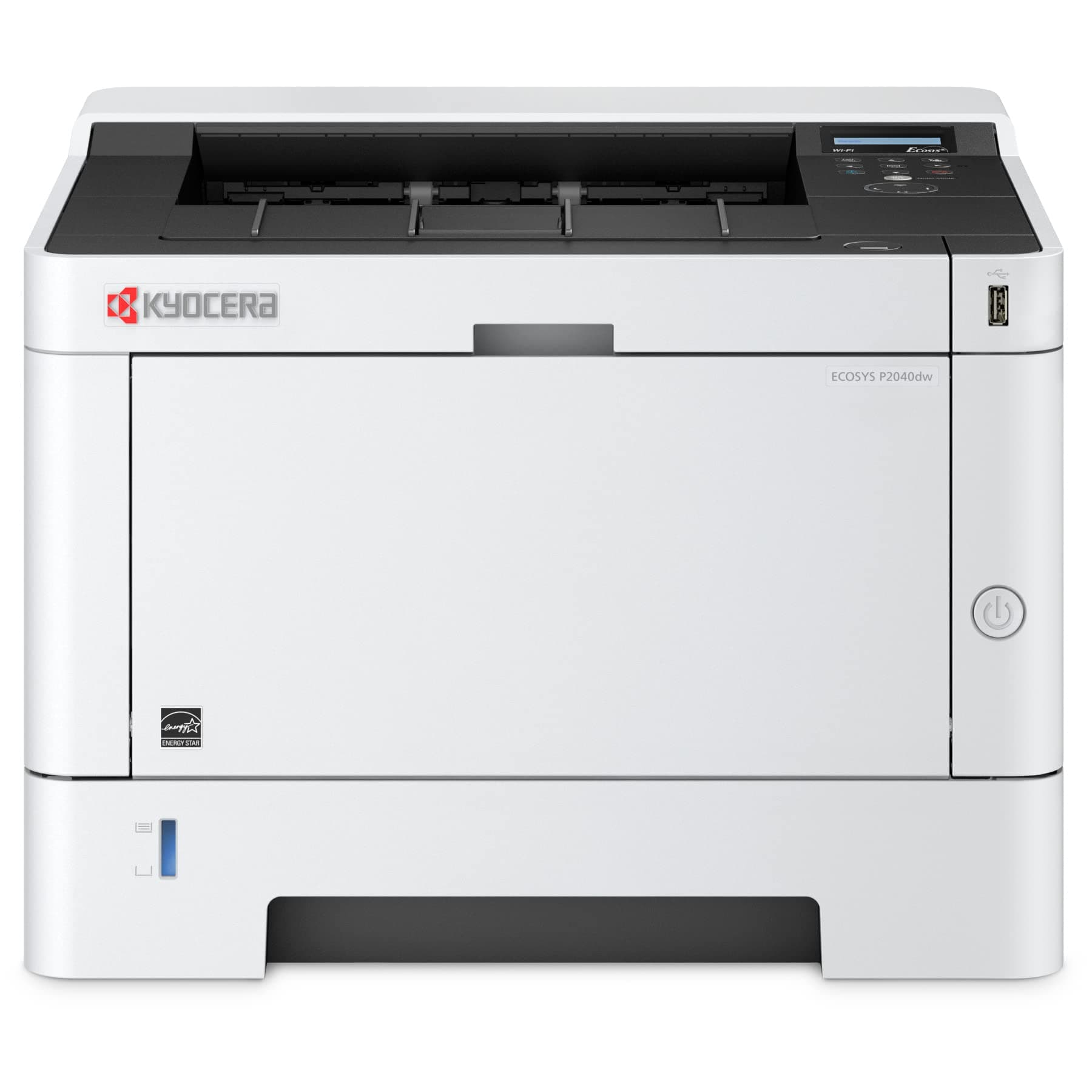 Kyocera 1102RY2US0 Model ECOSYS P2040dw Monochrome Network Laser Printer, 42 PPM B&W, Print Resolution 600 x 600 DPI Up to Fine 1200 DPI, Standard Wireless and Wi-Fi Direct Capability, 256 MB Memory