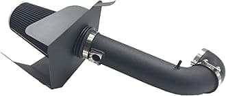 4 Inch Cold Air Intake Filter Kit & Heat Shield for 2009-2014 Silverado 1500 GMC Sierra 1500 Yukon Escalade ESV EXT (Black & Black)