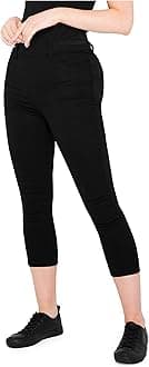 CityComfort Womens Cropped Jegging Jeans, 3/4 Length High Waist Denim Leggings