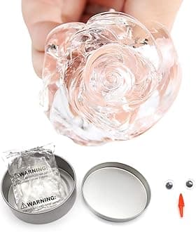 Clear Slime, Crystal Putty Stretchy Slime Toy, Slime Crunchy, Soft Crystal Slime, Decompression Putty, Transparent Crystal Stress Reliever Putty Toy, for Teens and Adults, Non-Toxic (Clear)