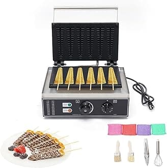 Commercial Waffle Stick Maker, Non-Stick Waffle Maker, Restaurant Flip Waffle Stick Maker Makes Individual Waffles TimeTemperature Controls for Restaurant Snack Bar Home Use