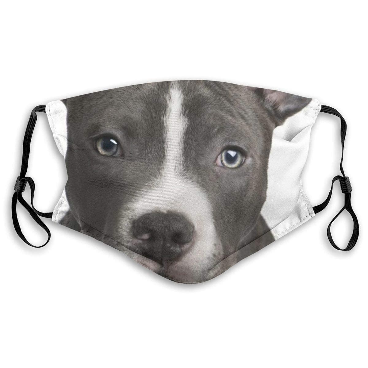 Mouth Shield with Filter American Pit Bull Printed Dust Face Shield for Dust Mouth Shield Anti-Dust Shield for Kids Women and Men