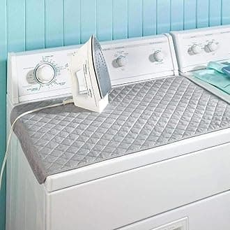 Portable Ironing Mat Blanket Ironing Board Replacement, Iron Board Alternative Heat Resistant Pad Iron Pad Cover Grey 33"X 18"