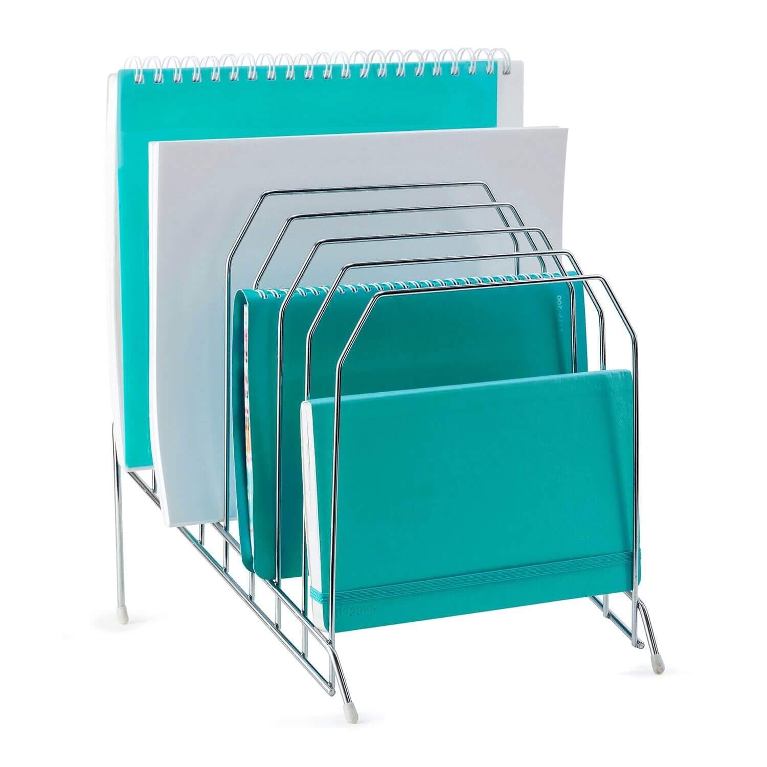 Mindspace Multi Step File Organizer | The Wire Collection, Silver