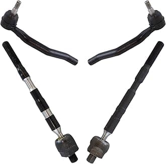 Front Inner and Outer Tie Rod Set 4 Piece Compatible with 2011-2017 Nissan Quest