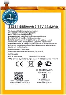 Original SE681 Battery for Nokia C30 Battery with 1 YearWarranty** (SEPAG90)