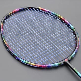 Hohe Spannung 35LBS Volle Carbon Faser Badminton SCHL?ger Aufgereiht Ultraleicht 4U 82G Professionelle Ausbildung SCHL?ger Mit Taschen Erwachsenen