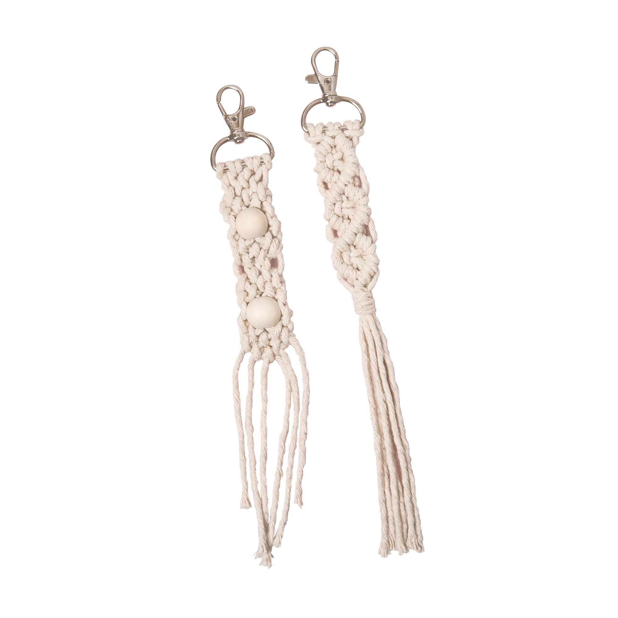 My Life Handmade Mini Macrame Keyring Kit 663810, One Size, Key Ring, Finished 24.2cm x 3cm