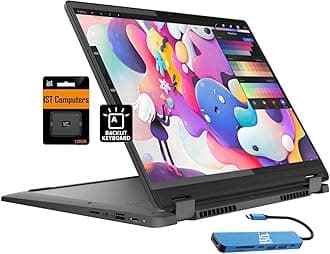IdeaPad Flex 5i Chromebook Plus 14" FHD+ 2-in-1 Touchscreen Laptop (Intel Core i3-1315U, 8GB RAM, 256GB Storage), Home, Students, Backlit, FHD Webcam, Chrome OS, 2TB of Cloud Storage, Grey