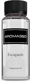 Escapade Fragrance Oil Scent - Luxury Aromatherapy Scent Diffuser Oil - Hints of Lemon, Ocean, Bergamot, & Fragrant Jasmine - for Essential Oil Diffusers - for Home & Office - 120mL