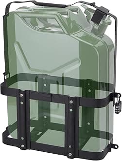 SPARKWHIZ Jerry Can Mount with Combination Lock, Jerry Fuel Can Holder Heavy Duty for 5 Gallon 20L
