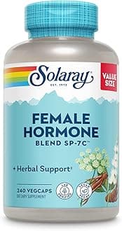 Female Hormone Blend SP-7C, Herbal Support Hormonal Balance for Women with Black Cohosh, Dong Quai, Wild Yam, and More, Vegan, Lab Verified, 60-Day Guarantee, 120 Servings, 240 VegCaps