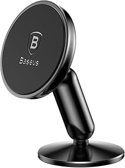 Baseus Magnetic Car Phone Holder for Dashboard, 360° Rotation Cell Phone Mount With Ultra Strong Magnet Compatible with iPhone 15 Pro Max, Samsung Galaxy S24 Ultra & More