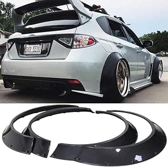 Kyostar New School 4Pcs 800mm Universal Car Fender Flares Wheel Arches (Carbon Fiber Look)