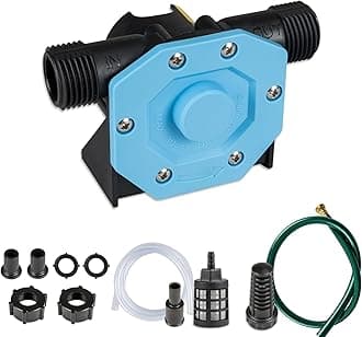 KITLUCK Hand Drill Pump, 750GPH Drill Powered Water Transfer Pump with Water Hose, Oil Tube and Adapter, Manual Water Pump for Drill, Small Self-Priming Electric Drill Pump for Water, Diesel