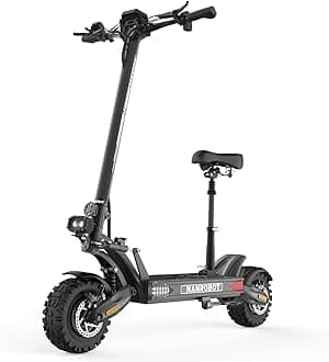 NANROBOT LS7+ Electric Scooters for Adults Fast 75mph Off Road EScooter Folding Waterproof 6000W Dual Motor EScooter with Suspension Kick Escooters 300lbs Load 45-85 Miles Dual Hydraulic Brake(Nutt)