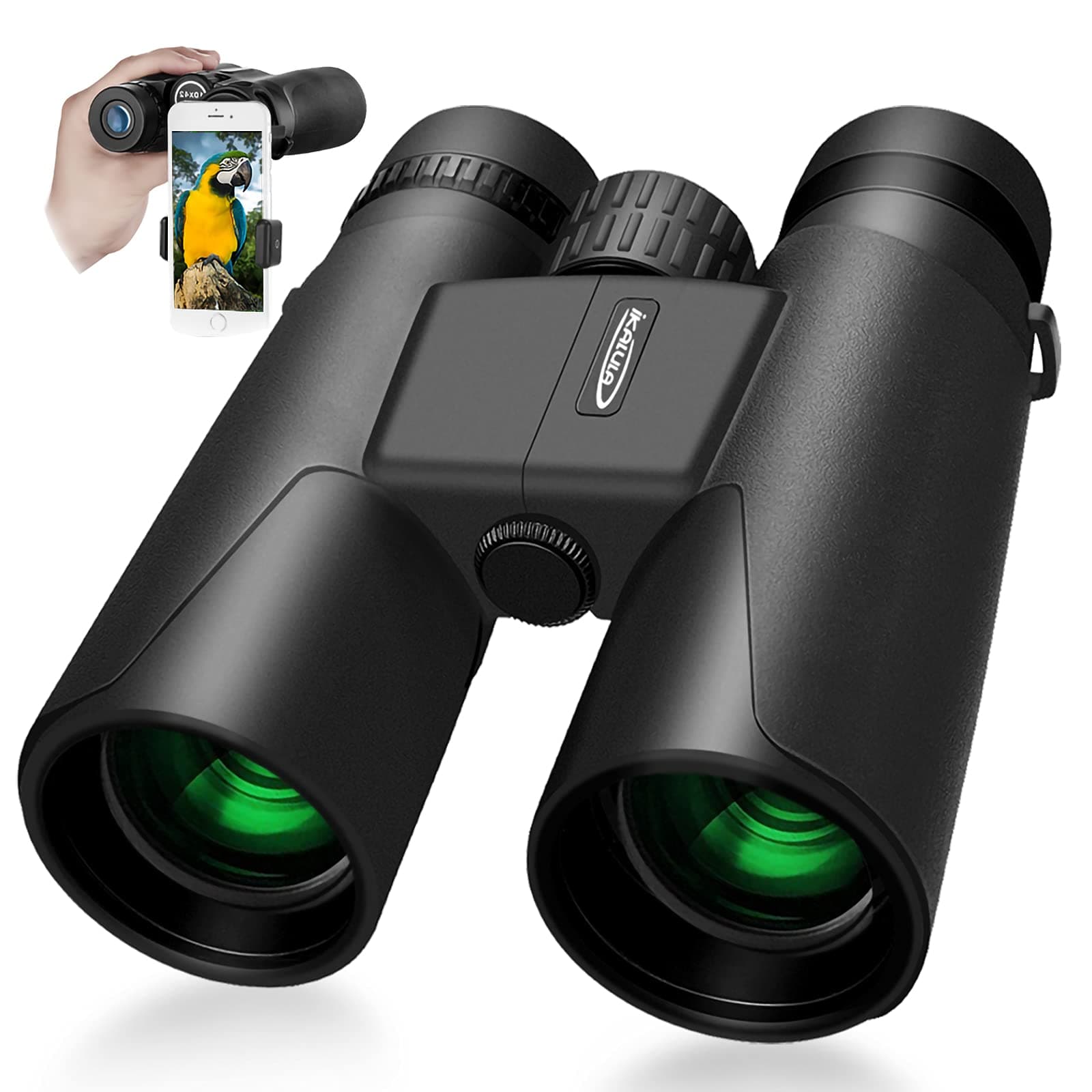 Binoculars for Adults 10x42 Binoculars with Clear Low Light Vision Compact Binoculars for Bird Watching Travel Stargazing Hunting Concerts with BAK4 Prism FMC Lens