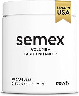 SEMEX Semen Volume Booster – Doctor Formulated Natural Support for Male Sperm Health, Load Volume Boost & Stamina – Non-GMO, Vegan, Gluten-Free, Fertility Supplement Made in USA - 90 Count