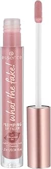 what the fake! Plumping Lip Filler, Lip Gloss, No. 02, Nude, Moisturising, with Vitamins, Cooling, Shiny, Vegan, Perfume, Alcohol, Parabens, Pack of 1 (4.2 ml)