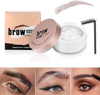 Soap Brows Kit,2Pcs/Set Eyebrow Freeze Styling Wax,Gel Para Cejas Transparent...