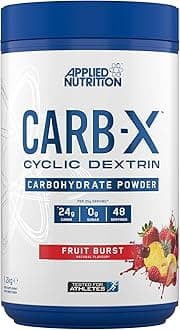 Carb X High Branched Cyclic Dextrin Carbs, Carbohydrate Powder, Fuel for Training & Recovery, Vegan, Gluten Free (1.2kg (Pack of 1), Fruit Burst)