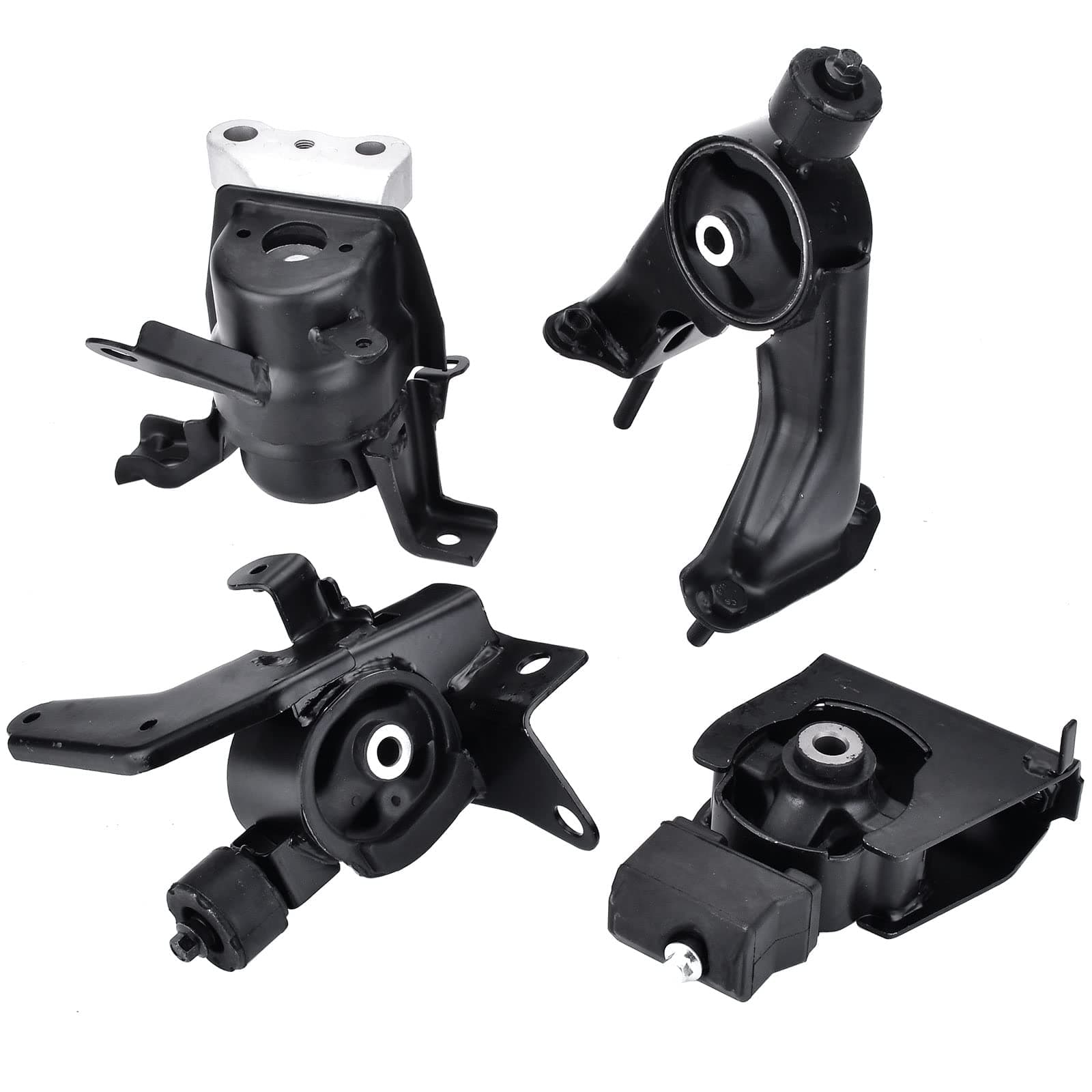 Engine Motor Mount Kits Compatible with Corolla Matrix 1.8L 2009-2013 Pontiac Vibe 1.8L 2009 2010 4PCS Engine Transmission Mount Replace A62027 A62039 A62015 A62023