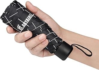 GAOYAINGTravel Umbrella Mini Umbrellas for Rain Sun&Rain Lightweight Small UV Sun Umbrella Compact Suit for Pocket with Case