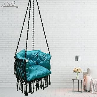 Premium C Shape Swing Chair for Home - Full Body Protective Cushion - Outdoor Adult Swing