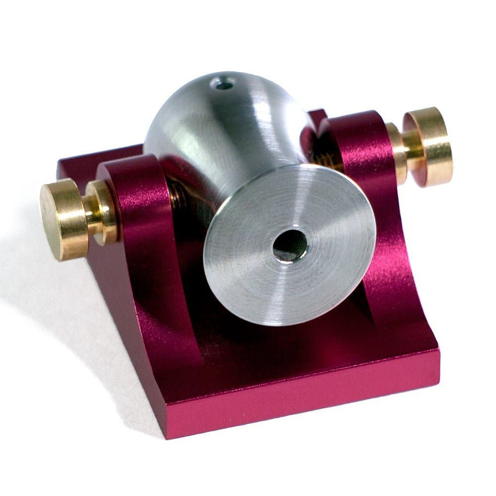 Mini Desktop Cannon Pocket Artillery - Red w/ Brass Hardware